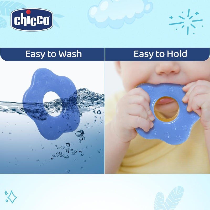 Chicco Teether Supersoft Star 2M+ 2Pc Blue + Yellow - Image 5