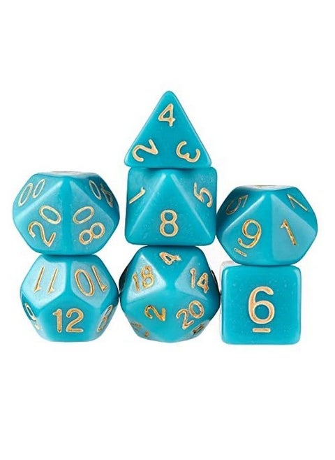 Series Iii Polyhedral Dice Set For Tabletop Rpg Adventure Games With A Dice Box Dnd Dice Set Suitable For Dungeons And Dragons Mtg And Dice Games Alike Skystone 7 Ct