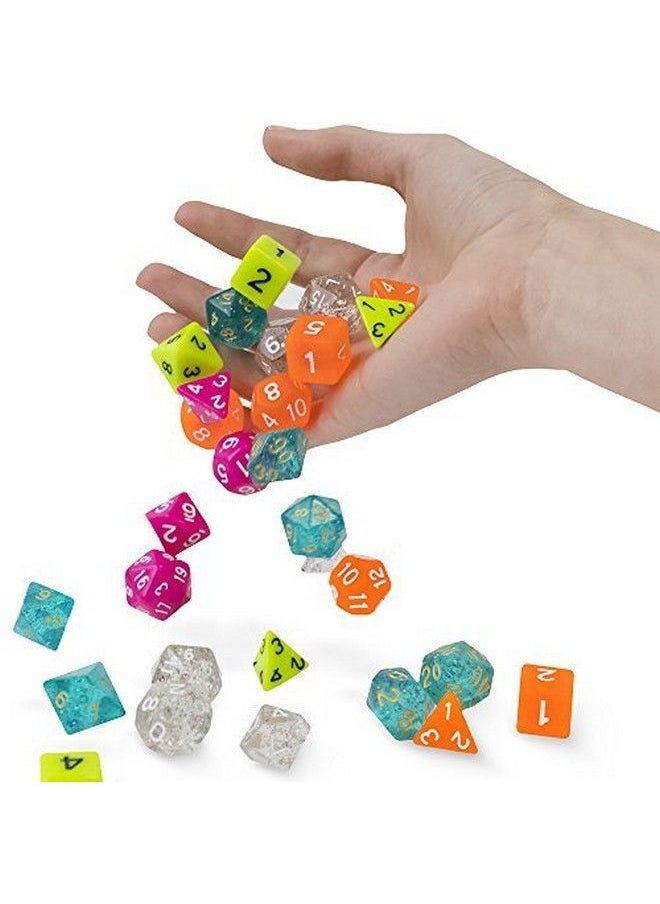 Wiz Dice - Series Iii Polyhedral Dice Set For Tabletop Rpg Adventure Games With A Dice Box Dnd Dice Set Suitable For Dungeons And Dragons Mtg And Dice Games Alike Skystone 7 Ct - Image 1