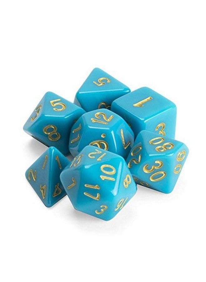 Wiz Dice - Series Iii Polyhedral Dice Set For Tabletop Rpg Adventure Games With A Dice Box Dnd Dice Set Suitable For Dungeons And Dragons Mtg And Dice Games Alike Skystone 7 Ct - Image 1