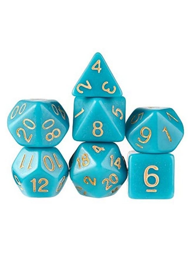 Wiz Dice - Series Iii Polyhedral Dice Set For Tabletop Rpg Adventure Games With A Dice Box Dnd Dice Set Suitable For Dungeons And Dragons Mtg And Dice Games Alike Skystone 7 Ct - Image 1