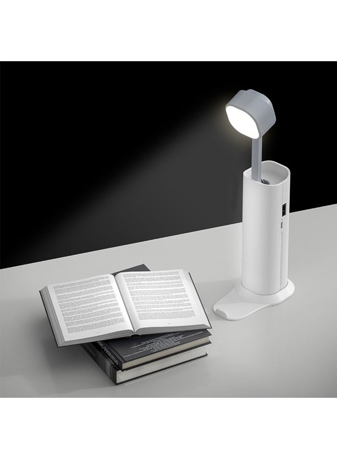 قابل للشحن الإبداعي الصغير القابل للتوسع مصباح المكتب الدراسة والمكتب 3 أوضاع الضوء المحمول مع موقف الهاتف قابل للتعديل متعدد الوظائف فوق الخفيفة في الهواء الطلق - Image 4