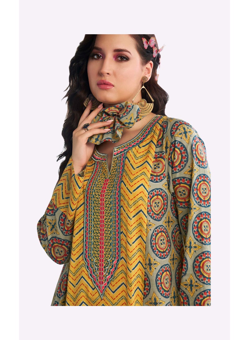 Sara Arabia Oriental Print Jalabiya - Image 2