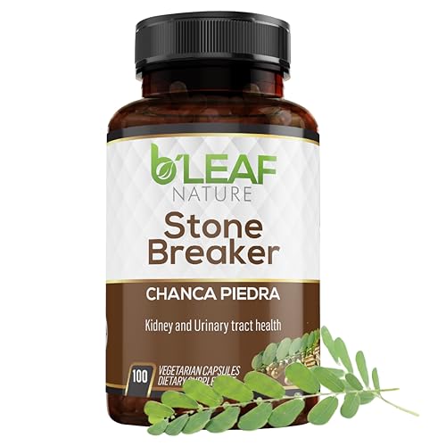 b'leaf NATURE بليف ناتشر شنك بيدرا حجر كسر 100 كبسولة 1000 ملغ دعم تقليدي للأعشاب للكلى غير معدلة وراثيًا نباتي خالي من الغلوتين صحة المسالك البولية والكبد - Image 2