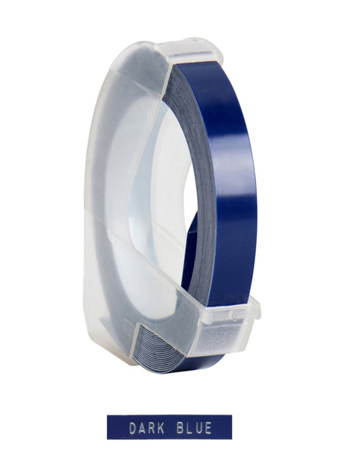 3D Plastic Embossing Label Tape Refill for DYMO 12965 1610 Label Maker with 3/8 Inch * 9.8 feet, 1 Roll Dark Blue - Image 2