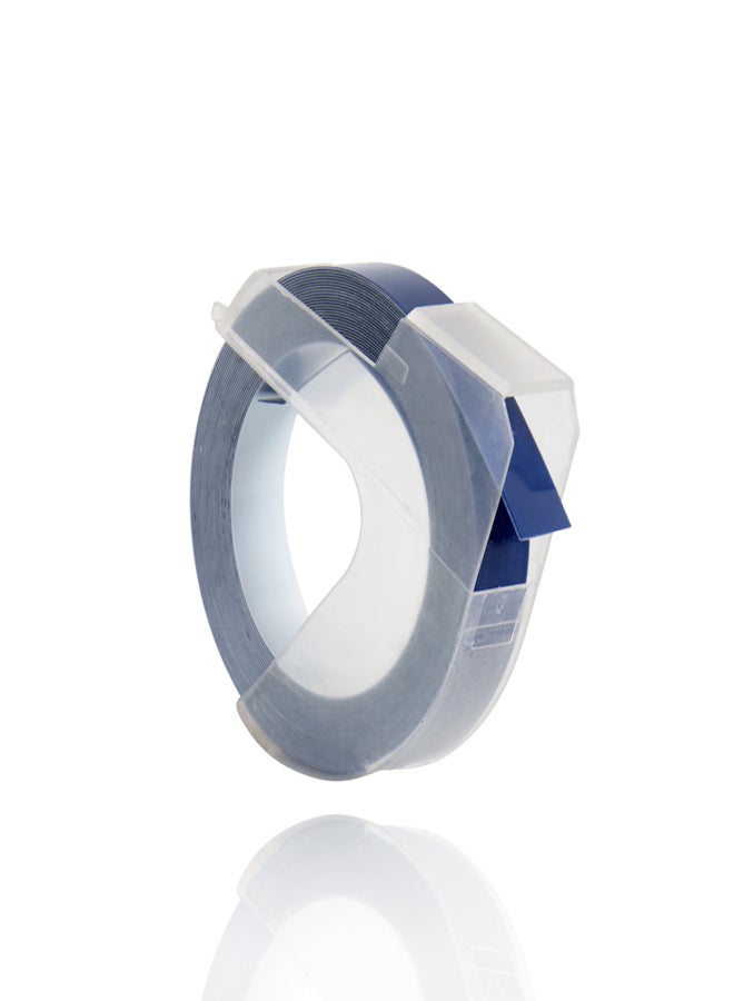 3D Plastic Embossing Label Tape Refill for DYMO 12965 1610 Label Maker with 3/8 Inch * 9.8 feet, 1 Roll Dark Blue - Image 4