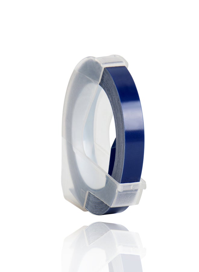 3D Plastic Embossing Label Tape Refill for DYMO 12965 1610 Label Maker with 3/8 Inch * 9.8 feet, 1 Roll Dark Blue - Image 3