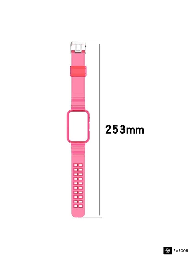 Zaboon Huawei Watch Fit 2 Integrated Transparent Silicone Watch Band - Image 4