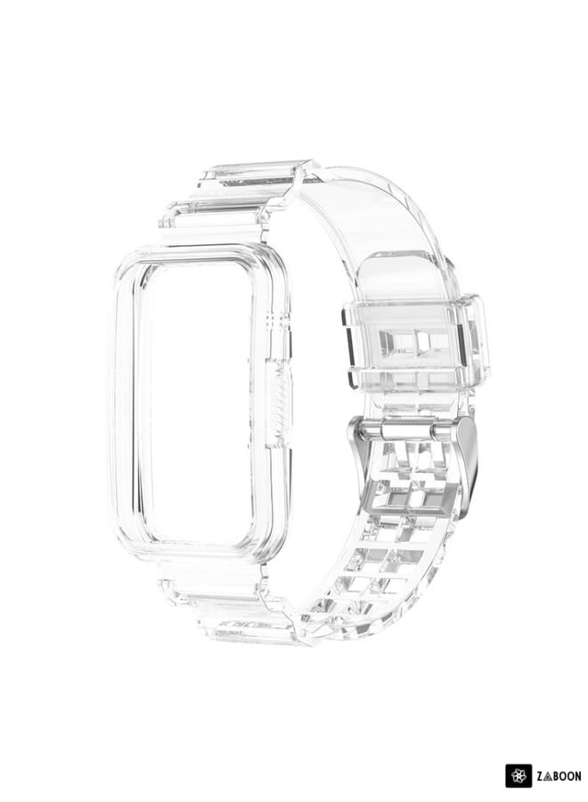 Zaboon Huawei Watch Fit 2 Integrated Transparent Silicone Watch Band - Image 2