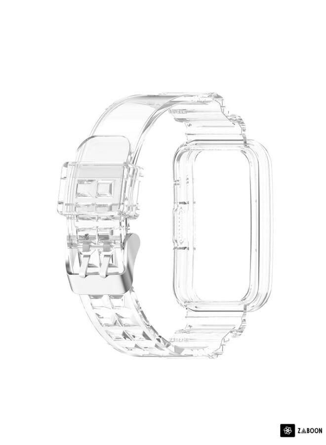 Zaboon Huawei Watch Fit 2 Integrated Transparent Silicone Watch Band - Image 3