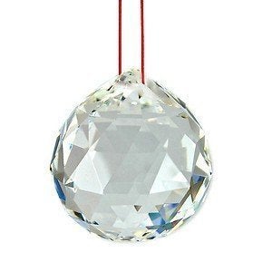 Pindia 2 pcs Fengshui Clear Crystal Hanging Ball for Good Luck & Prosperity (Pre Energized in Rock Salt) - Image 3