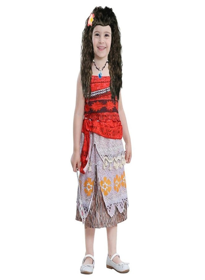 Yosbabe Gilrs Wig and Necklace Dress up Set Halloween Costume Accessories Party Favors Christmas Gift for Girls - Image 2