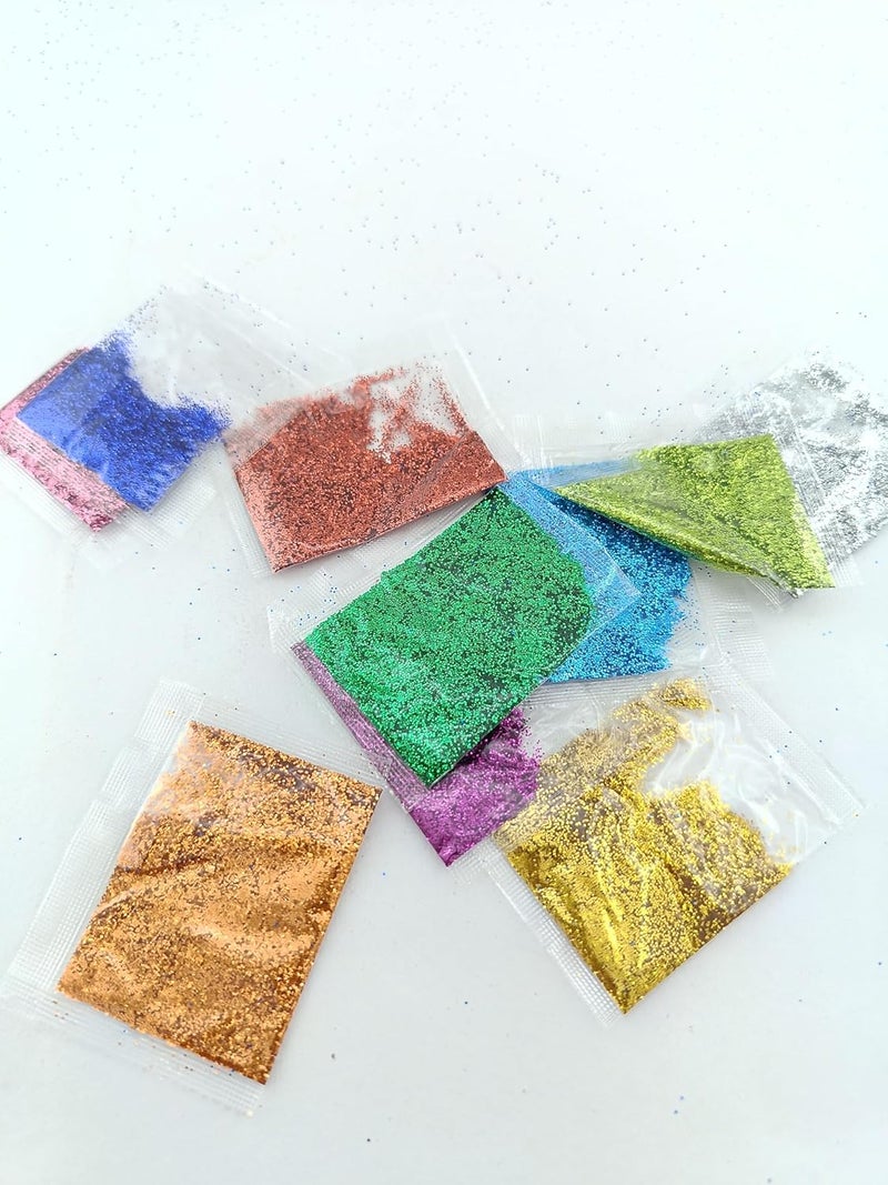 advancedestore Pack of 12Packets Small Giltter Powder for ProjectRangoli Purpose of Decration - Image 3