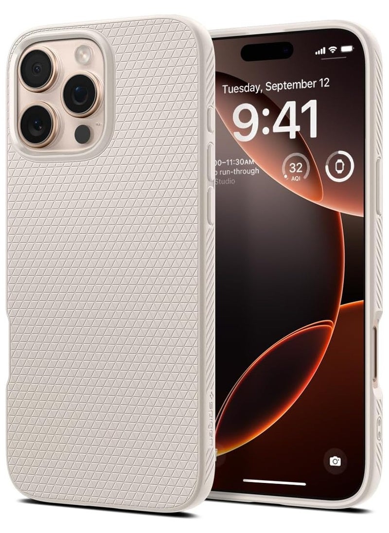 Spigen Liquid Air for iPhone 16 Pro Max Case Cover (2024) - Natural Titanium  - Image 1