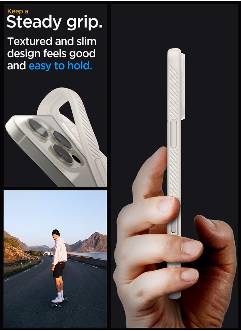 Spigen Liquid Air for iPhone 16 Pro Max Case Cover (2024) - Natural Titanium  - Image 4