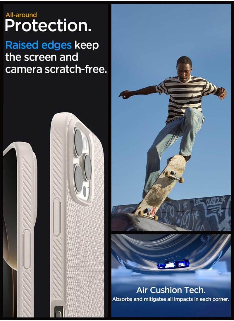 Spigen Liquid Air for iPhone 16 Pro Max Case Cover (2024) - Natural Titanium  - Image 5