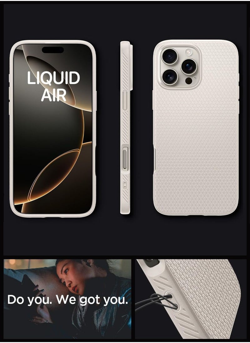 Spigen - Liquid Air for iPhone 16 Pro Max Case Cover (2024) - Natural Titanium - Image 1