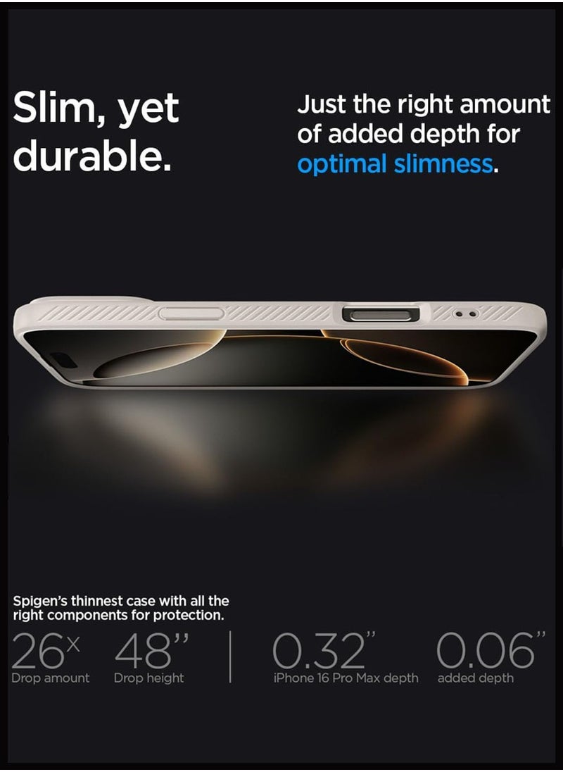 Spigen - Liquid Air for iPhone 16 Pro Max Case Cover (2024) - Natural Titanium - Image 1