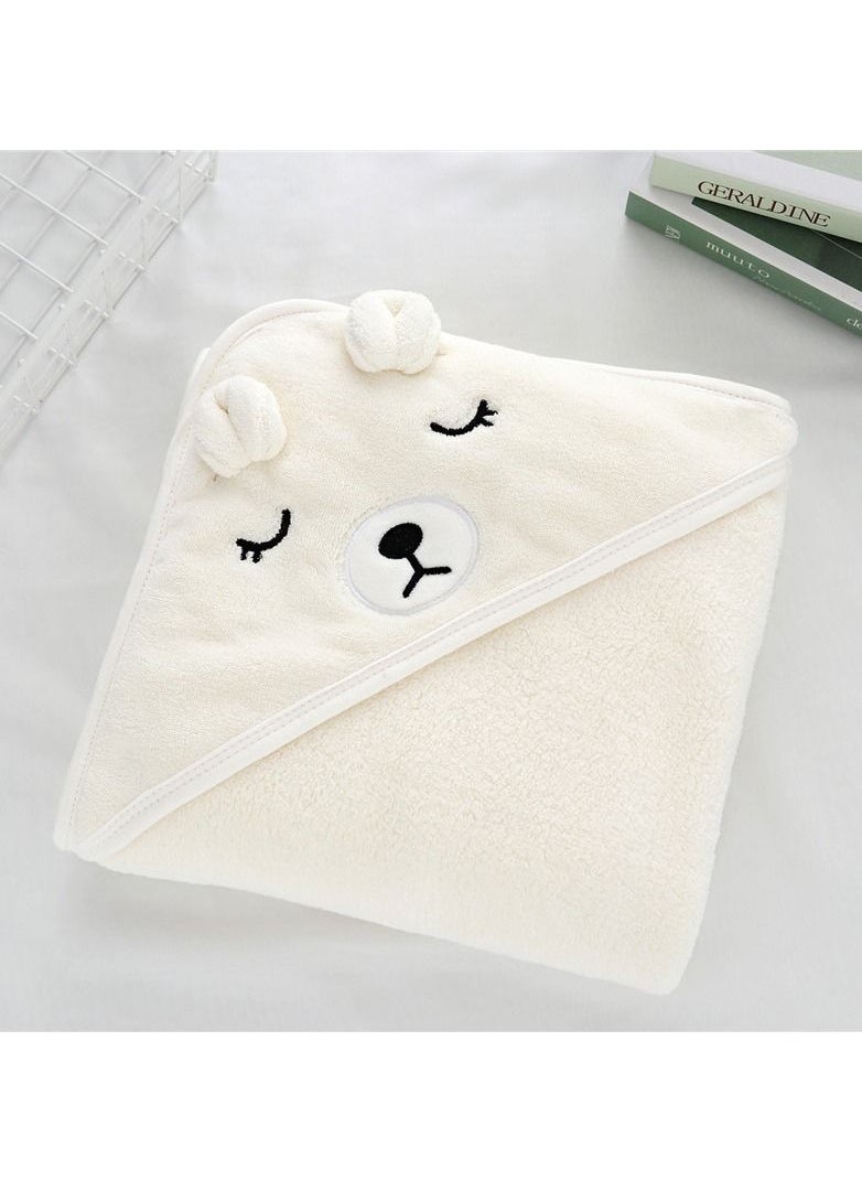 DUNISO - Baby Bath Towels Newborn Hooded Baby Towel Ultra Absorbent and Soft Cotton Hooded Washcloth for Baby Toddler Infant Unisex Hooded Baby Bath Towel - Image 1