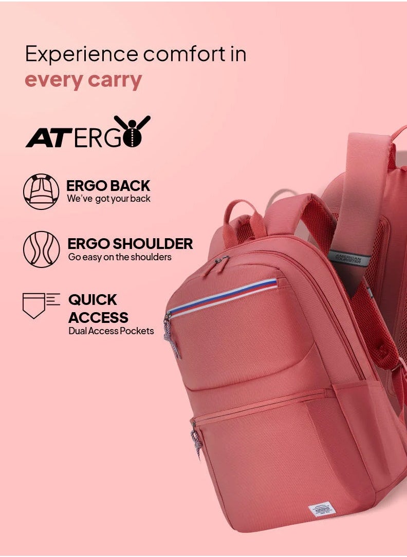 AMERICAN TOURISTER American Tourister Braydon Laptop Backpack 22L - Coral - 1 Year Global Warranty  - Image 3