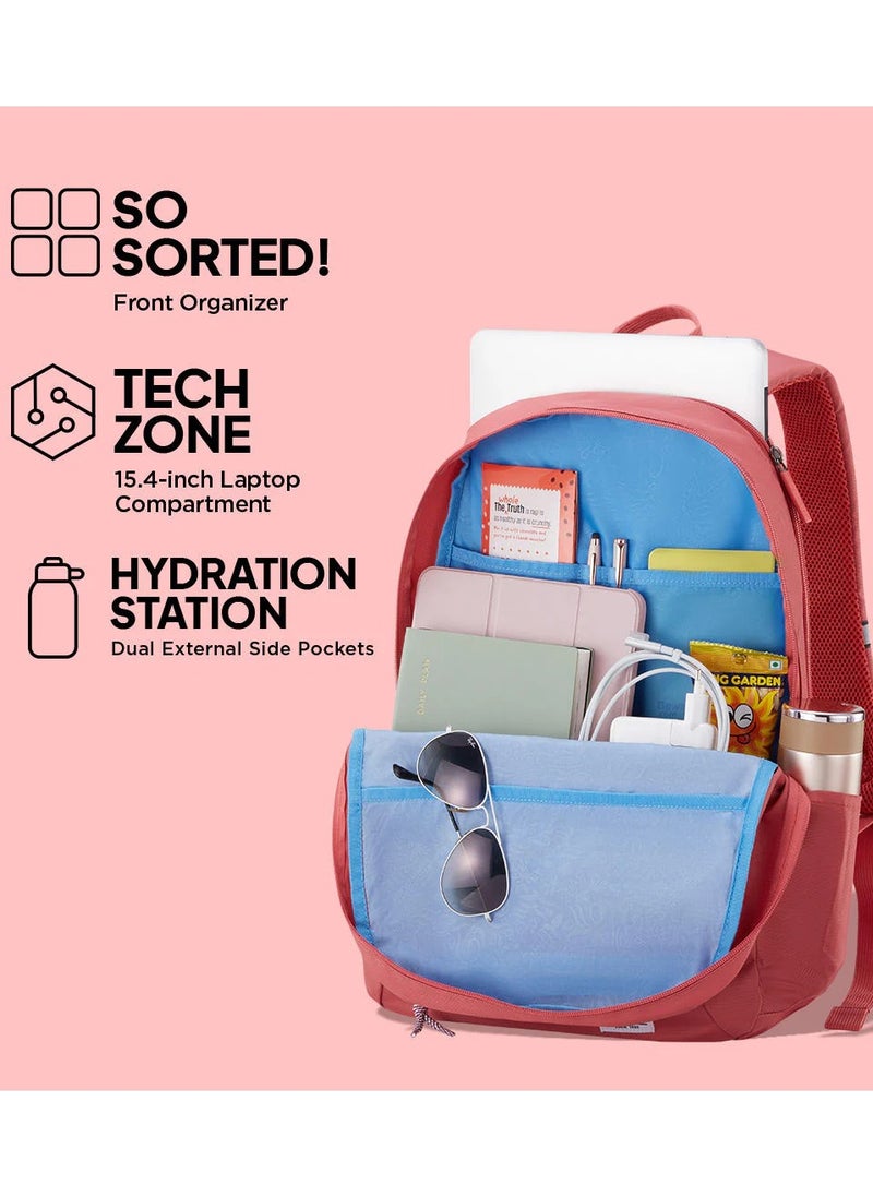AMERICAN TOURISTER American Tourister Braydon Laptop Backpack 22L - Coral - 1 Year Global Warranty  - Image 4