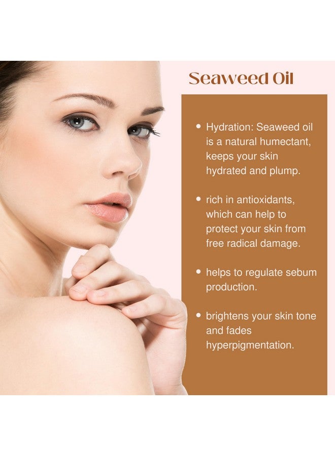 t.botanicals زيت الجسم من الطحالب 8 أونصات. زيت طحالب البحر المغذي سريع الامتصاص مشدود مضاد للشيخوخة زيت غير دهني للتدليك نهاراً وليلاً مرطب من الطحالب للبشرة الجافة والباهتة والمترهلة للوجه والشعر والقدمين واليدين (حمضيات) - Image 3