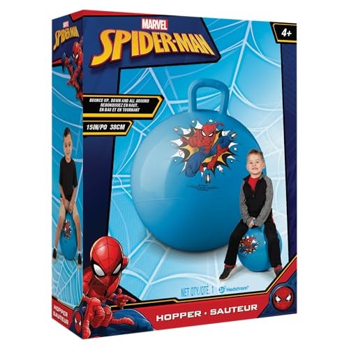 Hedstrom Marvel Spiderman 15 Inch Hopper Ball Jumping Ball for Kids Blue 5597065 - Image 5