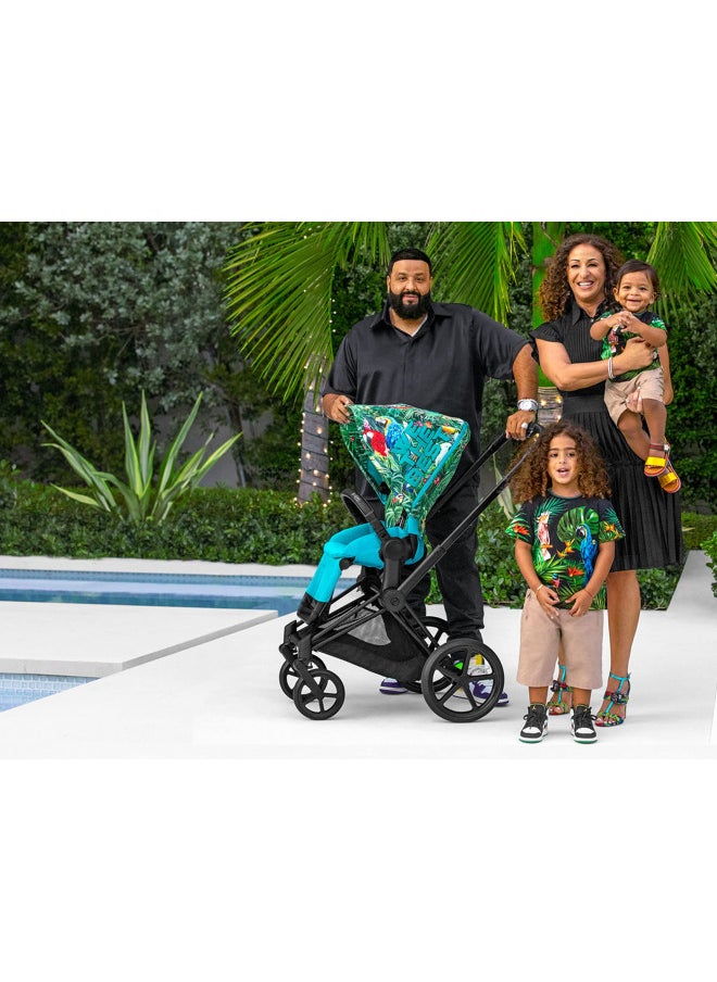 cybex We The Best By Dj Khaled Priam Lux Carry Cot, Portable Travel Bassinet With Xxl Sun Canopy  - Image 5