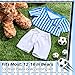 Bunnycool 2 Pcs PJs Bear Clothes Outfit Fit Most 1216 Inch Bears Stuffed Clothes Pajamas Plushy for Stuffed Pre Kindergarten ToysBlue WhiteSoccer - Image 4