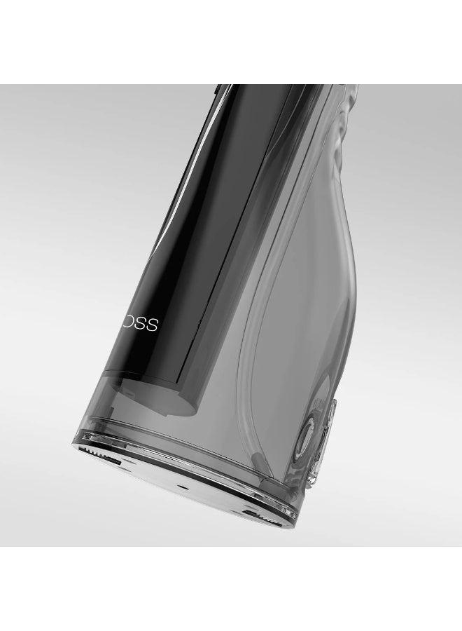 h2ofloss Water Flosser For Teeth Cordless Portable Oral Irrigator Flosser 5 Cleaning Modes And 6 Jet Tips, Ipx7 Waterproof - Black 300ml BLACK - Image 4