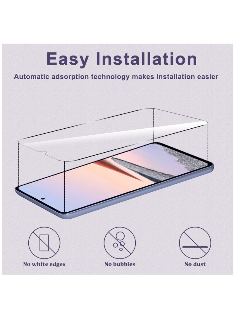 بورتوني واقي شاشة Galaxy A14 5G عبوة من 3 غشاء زجاجي مقوى عالي الدقة 9H صلابة مقاومة للخدش HD وضوح سهل التركيب زجاج خالٍ من الفقاعات لهاتف Samsung Galaxy A14 5G - Image 5