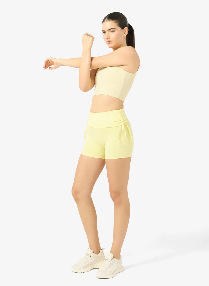 Ruched Waist Seamless Shorts