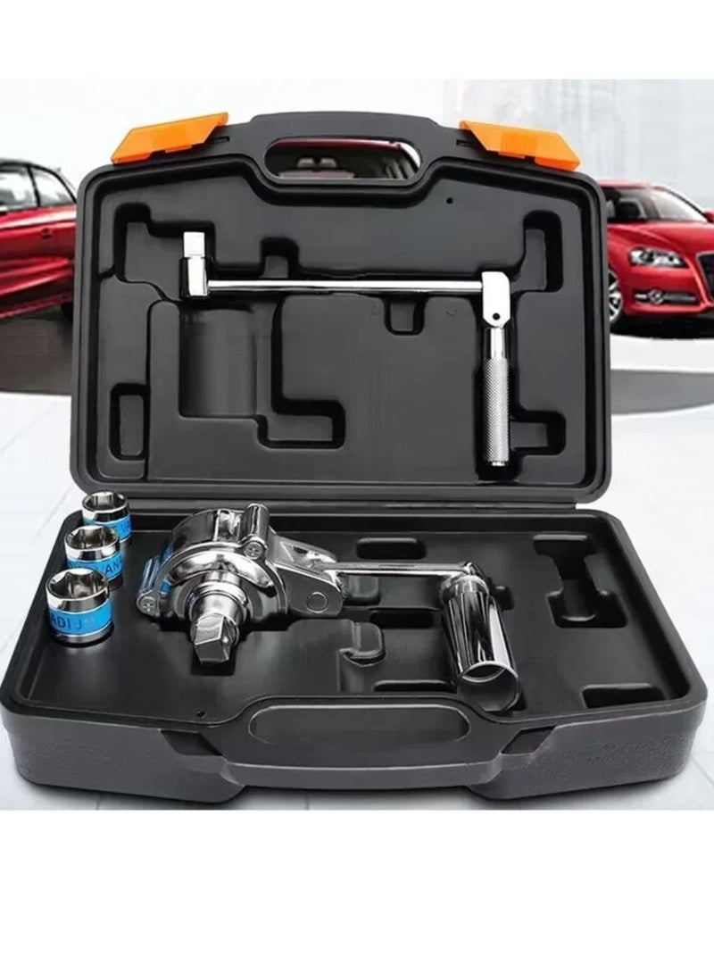 Effortless Tire Removal Wrench Torque Multiplier Wrench of 1/2‘’ Square Drive, Labor Saving Wrench with 3 Free Socket Lug Wrenches for most Vehicles - Image 1