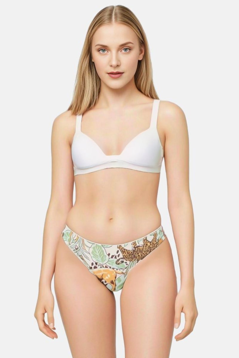 Aerie Women Allover Print Pull On Thong, Multicolor  - Image 1