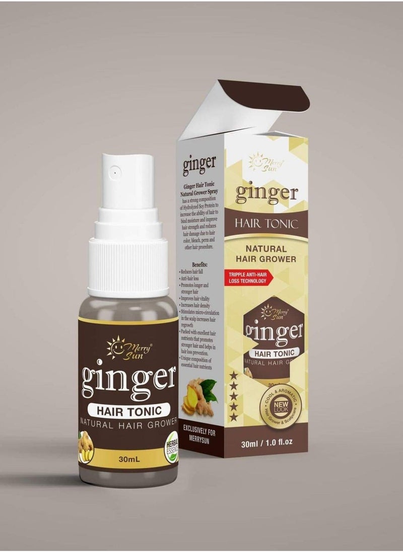 merry sun - Merry Sun Ginger Hair Tonic Natural Hair Grower - Image 1