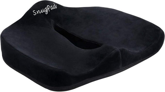 PREMIUM MEMORY FOAM SEAT CUSHION FOR SCIATICA TAILBONE BACK PAIN RELIEF POSTURE CORRECTION ORTHOPEDIC SITTING PILLOWS FOR OFFICE CHAIR CAR TRUCK KITCHEN WHEELCHAIR WITH NONSLIP BOTTOM