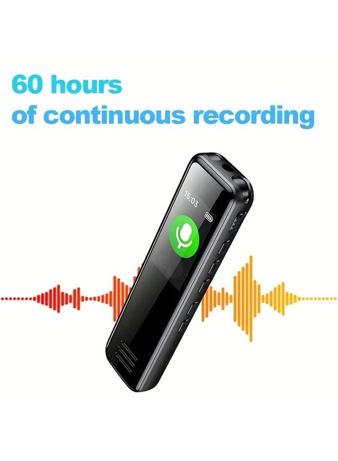 8GB Voice Activated Recorder MP3 Player Large Screen Password Protection - Image 4