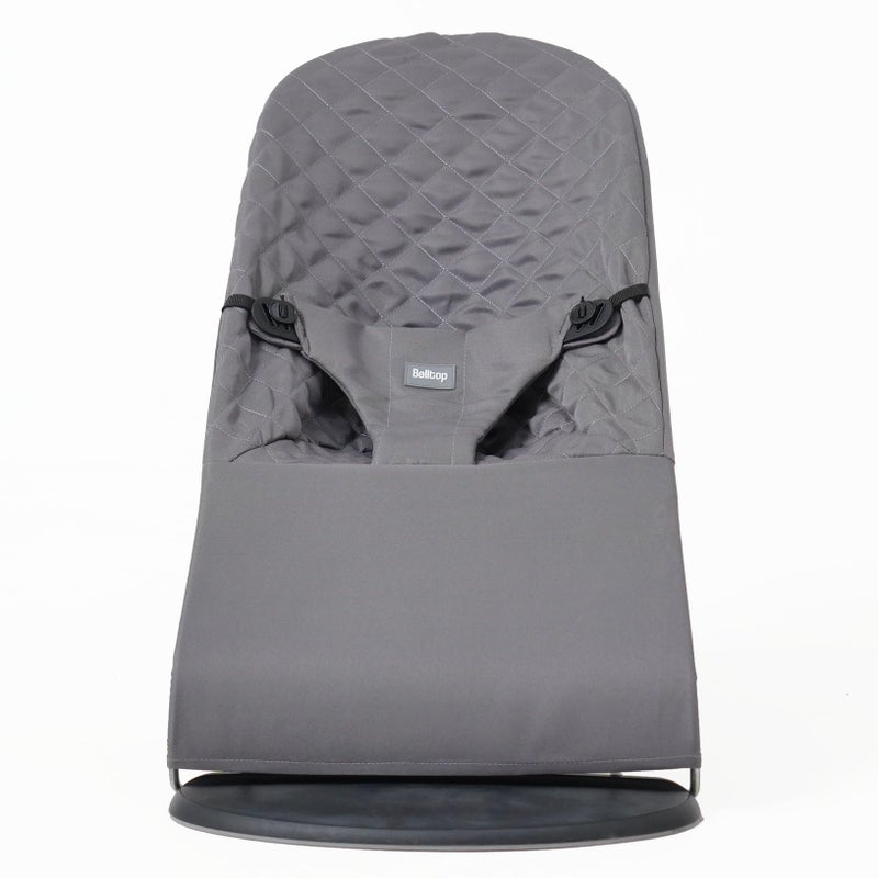 belltop Fabric seat for Bouncer Belltop Compatible with BabyBjÃ¶rn Bouncer: Soft & Bliss. Cover for Baby Bouncer (seat): Hypoallergenic & Breathable. Seat for Baby Swing: Ergonomic (Grey) - Image 1