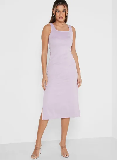 Ginger Square Neck Knit Dress