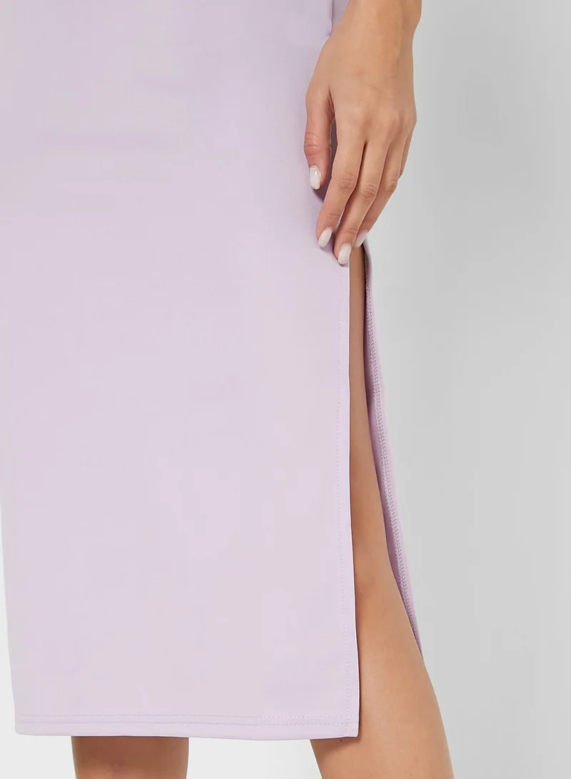 Ginger Square Neck Knit Dress