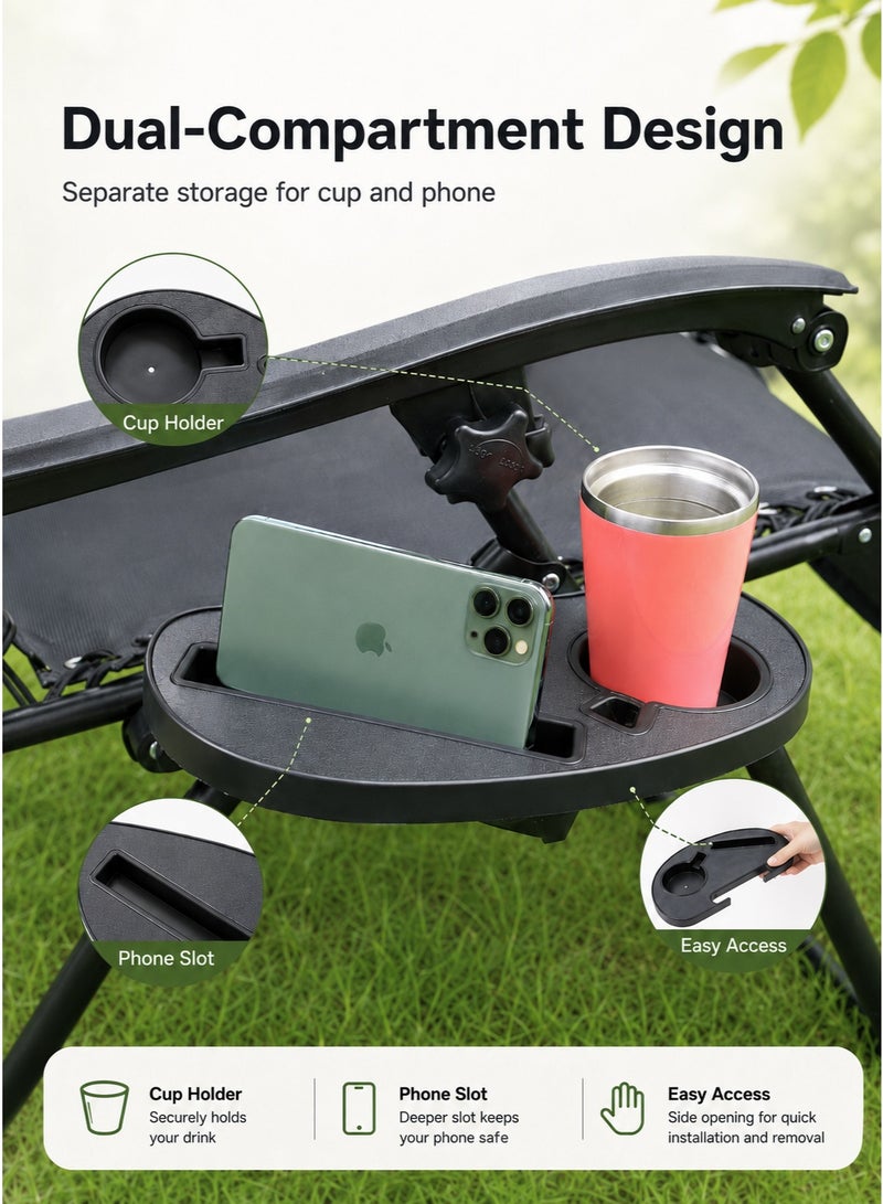 HUMJO Cup Holder for Zero-Gravity Recliners, Recliner Accessories with Water Cup Slots and Phone Slots. - Image 1