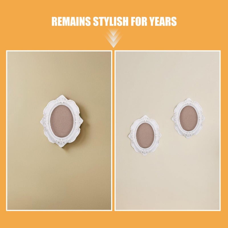 Silver Mini Picture Frames 3pcs Vintage Resin Wall Hanging Photo Frame Ornaments For Wedding Party Decor - Image 4