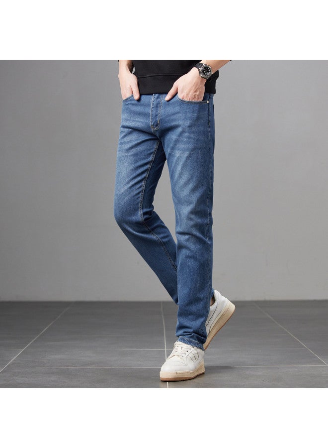 Fapai Autumn And Winter Style Fashion Jeans Men's Straight-leg Comfortable Stretch Pants Simple Men's Youth Casual Trousers For Outdoor Wear - Image 5