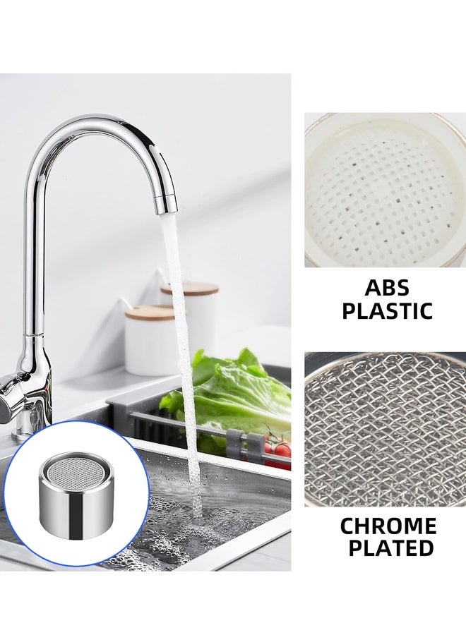 5PCS Brass Shell Female Faucet Aerator Replacement Parts For Kitchen Bathroom Sink Silver - Image 5