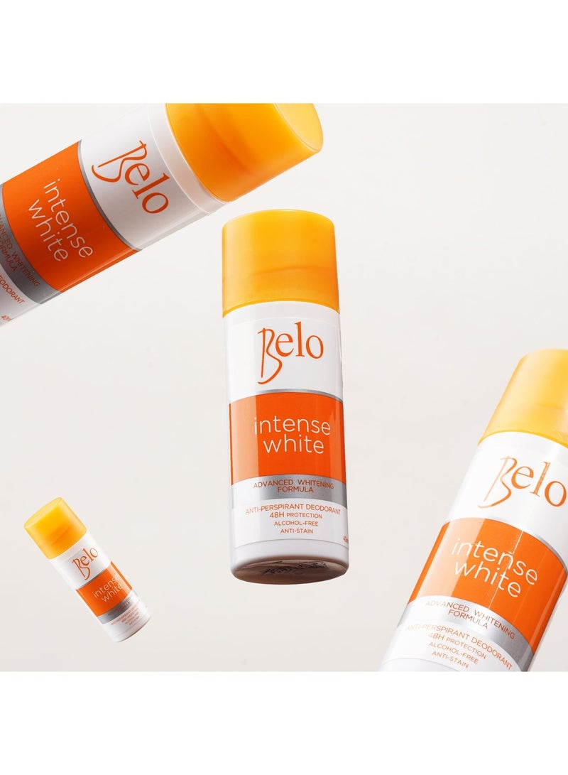 Belo Essentials Intense White Advanced Whitening Deodorant Anti Perspirant Deo Roll On 40 ML - Image 2