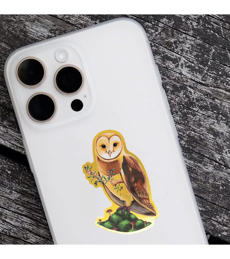 1pc Gold Owl Athens Sticker Medieval Art Vinyl Decal High Quality Laptop Phone Notebook Mug Sticker - Image 4