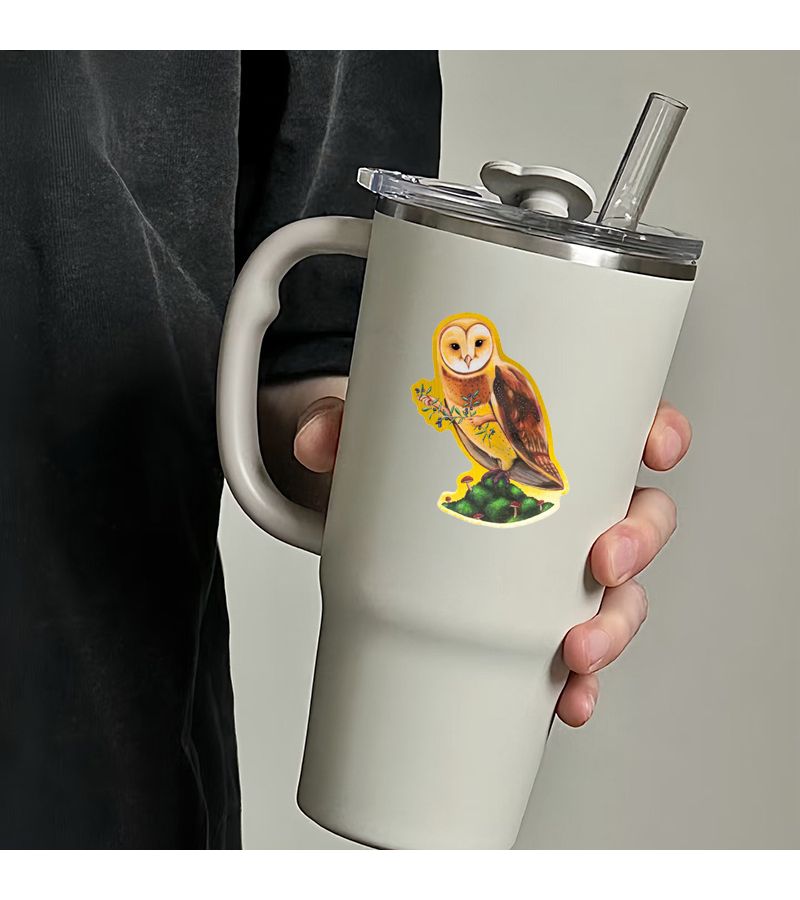 1pc Gold Owl Athens Sticker Medieval Art Vinyl Decal High Quality Laptop Phone Notebook Mug Sticker - Image 5