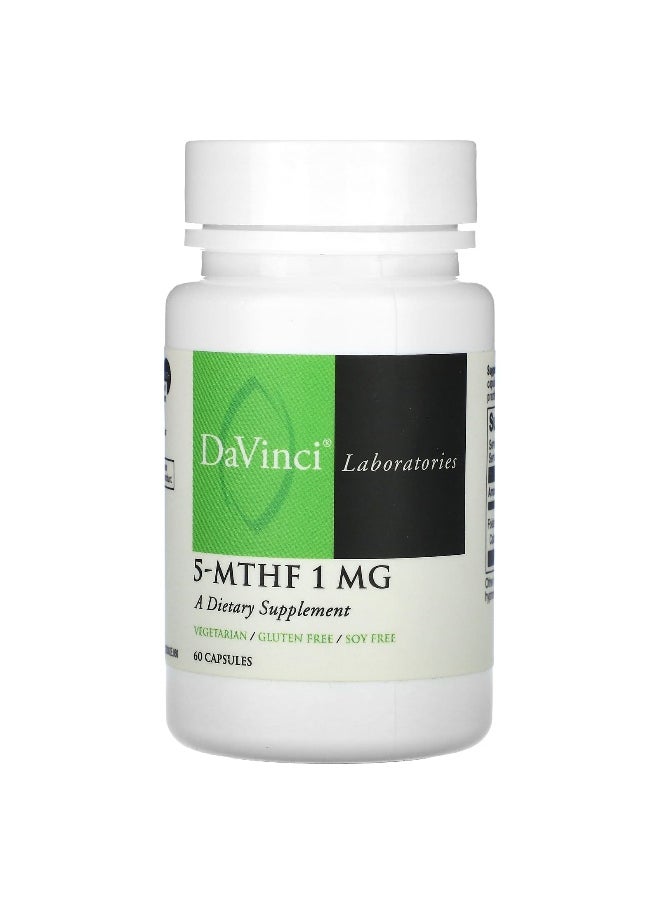 DaVinci Laboratories DaVinci Laboratories, 5-MTHF , 1 mg, 60 Capsules  - Image 1