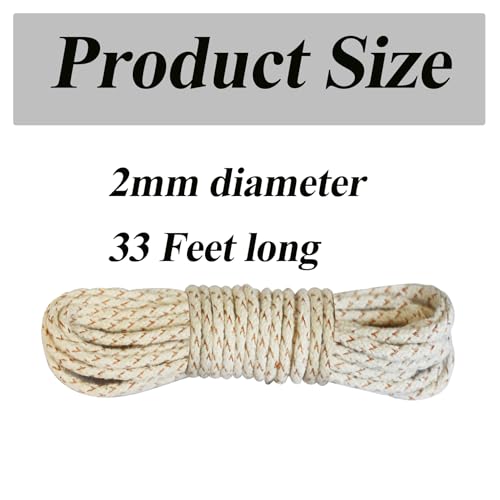 MDDEYEMEFO Oil Lighter Wick Copper & Cotton Material Kerosene Petrol Lighter Accessories-33 Feet - Image 2
