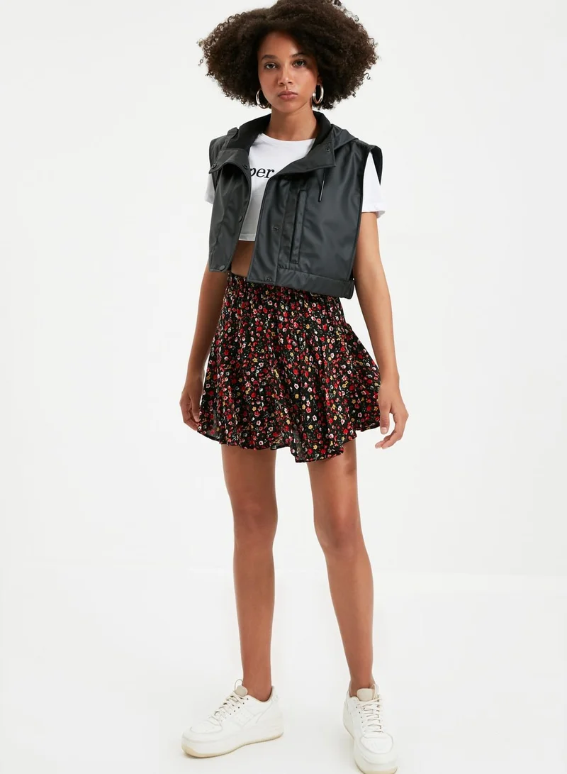 trendyol Printed Mini Skirt